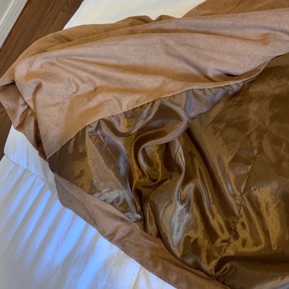 POETRY Faux Suede Caramel Jacket | Size Large - Picture 6 of 11